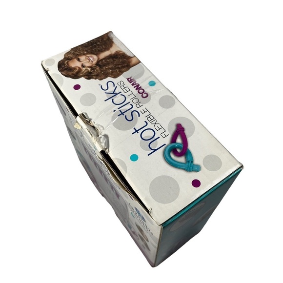 Conair Hot Sticks Rollers Curlers Flexible Rubber Hairsetter 14 Pageant HS18WR - Picture 11 of 12